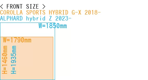 #COROLLA SPORTS HYBRID G-X 2018- + ALPHARD hybrid Z 2023-